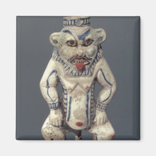 コールポット、エジプトの家庭神Besを描く マグネット (正面)