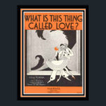 コールポーターアールデコシートミュージック12 x 16プリント ポスター<br><div class="desc">コール・ポーターによる「愛とは何か」アールデコプリントシート音楽</div>