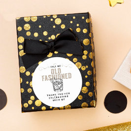 コール私の古いファッションドレトロホワイトウイスキー誕生日 ラウンドシール