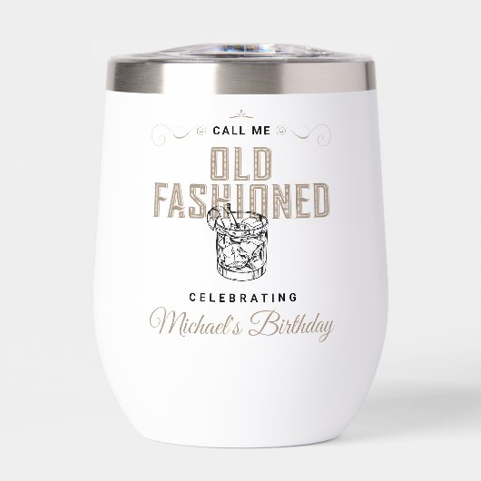 コール私オールドファッションドレトロウイスキー誕生日 (正面)