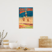 コール・ブラザーズ・サーカス航空アクロバットヴィンテージ・ショー ポスター (キッチン)