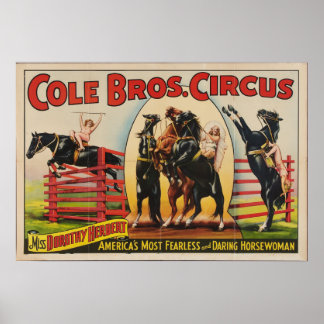 コール・ブラザーズ、1930年代サーカス・ポスター ポスター