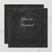 コール ブラック モノグラム オーダーメイド 招待状 (正面/裏面)