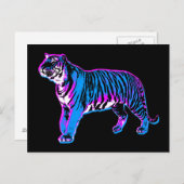 コーレイタイガー1980sレトロヴィンテージワイルドタイガー ポストカード (正面/裏面)