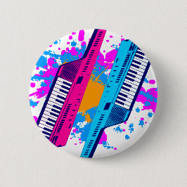 コーレイタイガー80のレトロキータルネオン（ばちゃばちゃ）跳ねる 缶バッジ