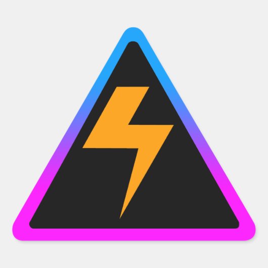 コーレイタイガー80sザップ稲妻ボルト 三角形シール (正面)