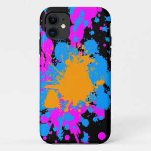コーレイタイガー80sネオンスパ絵を描ーター iPhone 11 ケース