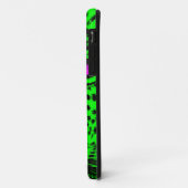 コーレイタイガー80sネオンヒョウ顔（緑） Case-Mate iPhoneケース (裏面/左)