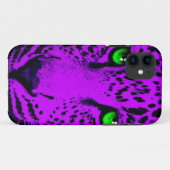 コーレイタイガー80sネオンヒョウ顔 Case-Mate iPhoneケース (裏面(横))