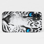 コーレイタイガー80sネオンレオパード顔（白い雪） Case-Mate iPhoneケース (裏面(横))