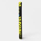 コーレイタイガー80sネオンレオパード顔（黄色） Case-Mate iPhoneケース (裏面/左)