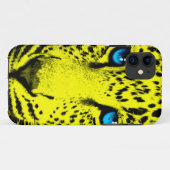 コーレイタイガー80sネオンレオパード顔（黄色） Case-Mate iPhoneケース (裏面(横))