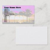 コーレイタイガー80sパームツリーズサンセット 名刺 (正面/裏面)