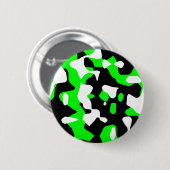 コーレイタイガー80sレトログリーンカモフラージュ(迷彩柄) 缶バッジ (正面&裏面)