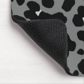 コーレイタイガー80sレトログレーレオパードプリントマウスパッド マウスパッド (コーナー)