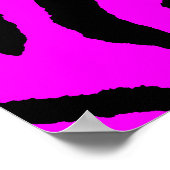 コーレイタイガー80sレトロタイガーパターン ポスター (角)