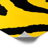 コーレイタイガー80sレトロタイガーパターン ポスター (角)