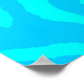 コーレイタイガー80sレトロタイガーパターン ポスター (角)