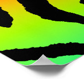 コーレイタイガー80sレトロタイガーパターン ポスター (角)