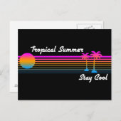 コーレイタイガー'80sレトロトロピカルサマーステイクール ポストカード (正面/裏面)