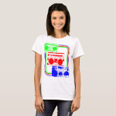 コーレイタイガー80sレトロボーボックスラジオ tシャツ (正面フル)