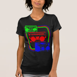 コーレイタイガー80sレトロボーボックスラジオ tシャツ