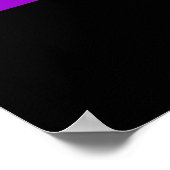 コーレイタイガー80sレトロユニコーンレインボー ポスター (角)