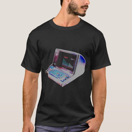 コーレイタイガー80sレトロヴィンテージ計算機 tシャツ (正面)