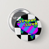 コーレイタイガー80sレトロ通りサーフスケートボード 缶バッジ (正面&裏面)