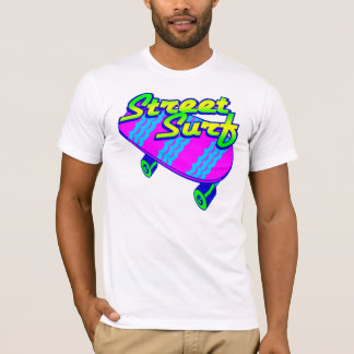 コーレイタイガー80sレトロ通りサーフスケートボード tシャツ
