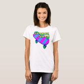 コーレイタイガー80sレトロ通りサーフスケートボード tシャツ (正面フル)