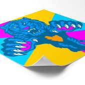 コーレイタイガー80sヴィンテージの激しい火の虎 ポスター (角)