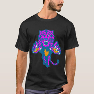 コーレイタイガー80sヴィンテージの激しい火の虎 tシャツ