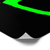 コーレイタイガー80sヴィンテージネオンサングラス（ばちゃばちゃ）跳ねる ポスター (角)