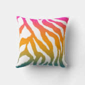 コーレイタイガー80sヴィンテージネオン動物ストライプ動物 クッション (裏面)