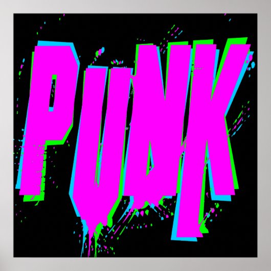 コーレイタイガー80sヴィンテージパンク ポスター (正面)