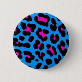 コーレイタイガー80sヴィンテージブルーレオパード 缶バッジ