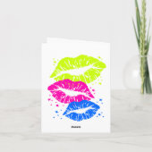 コーレイタイガー80sヴィンテージリップ&スターズキス カード (裏面)