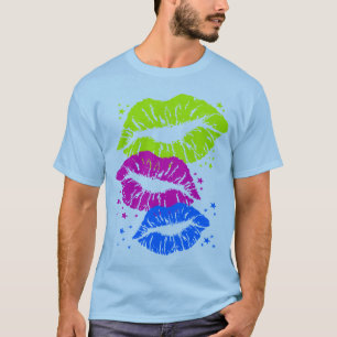 コーレイタイガー80sヴィンテージリップ&スターズキス tシャツ