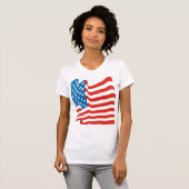 コーレイタイガー80sヴィンテージ米国国旗 tシャツ (正面フル)
