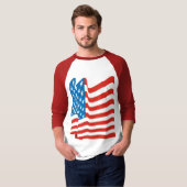 コーレイタイガー80sヴィンテージ米国国旗 tシャツ (正面フル)