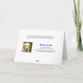 コーンおもしろいのゴールデンレトリバーが元気になる カード (裏面)