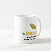 コーンおもしろい コーヒーマグカップ (正面右)