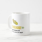 コーンおもしろい コーヒーマグカップ (正面左)