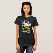 コーンかわいいコーンCobジュース農家Fa Tシャツ (正面フル)