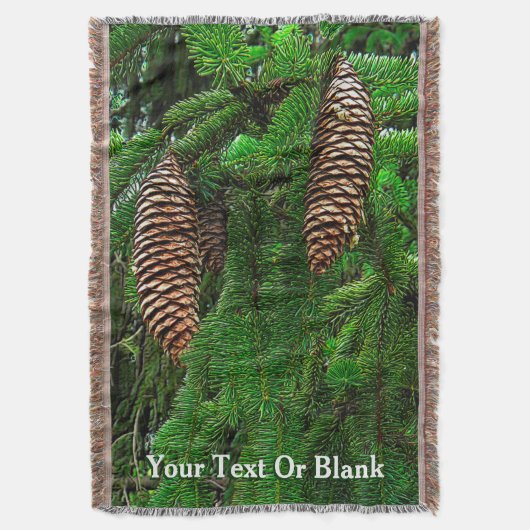 コーンとニードル スローブランケット (正面縦)