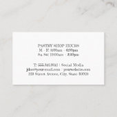 コーンにアイスクリームをスクープ 名刺 (裏面)