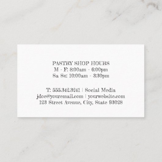 コーンにアイスクリームをスクープ 名刺 (裏面)