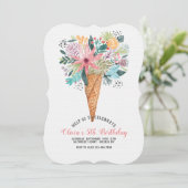 コーンに花の招待状 招待状 (スタンド正面)