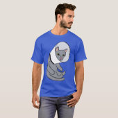 コーンのレトロな猫 Tシャツ (正面フル)